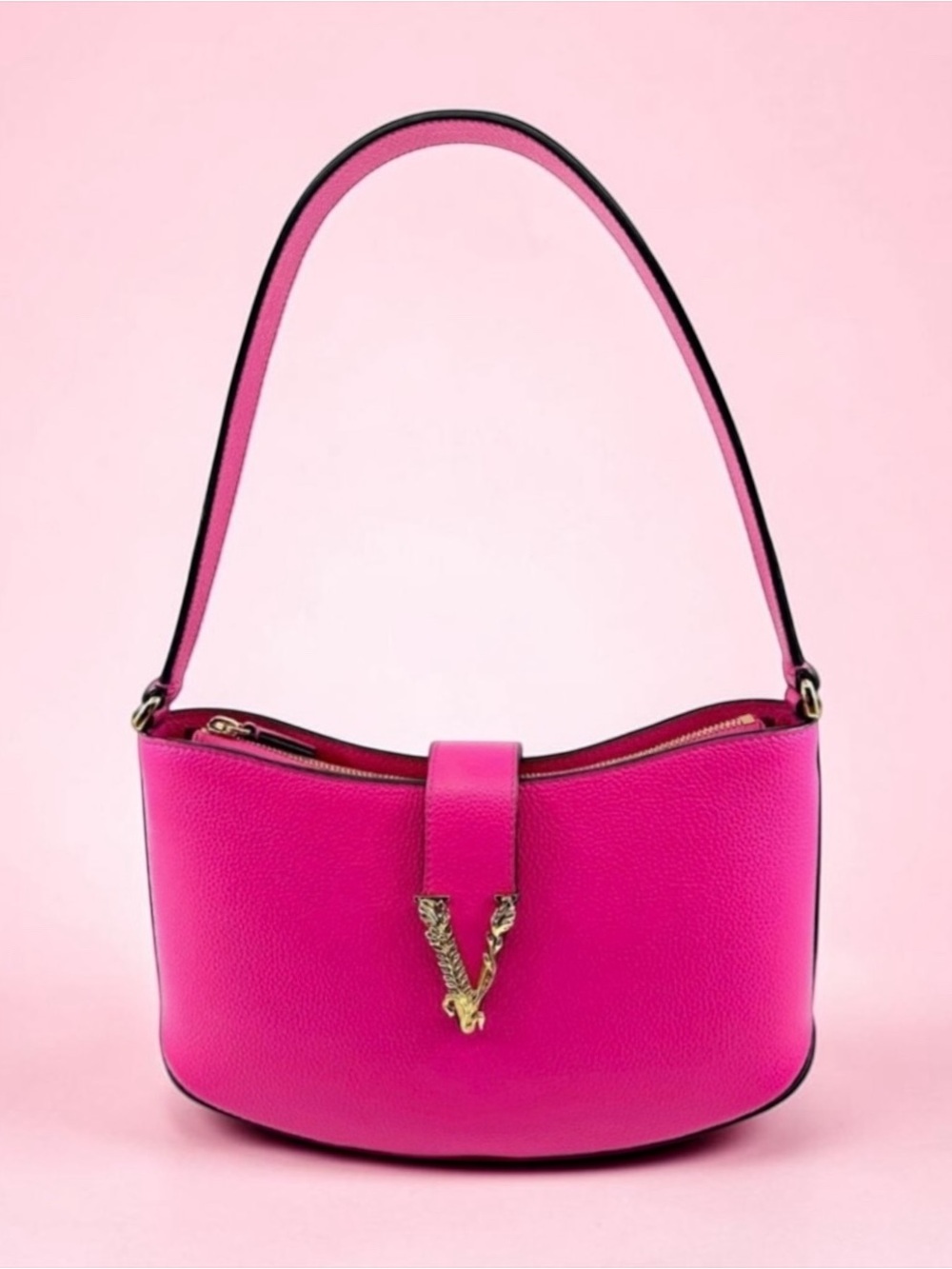 Versace Virtus Shoulder Bag in Fuchia EXCELLENT Condition + Dust Bag